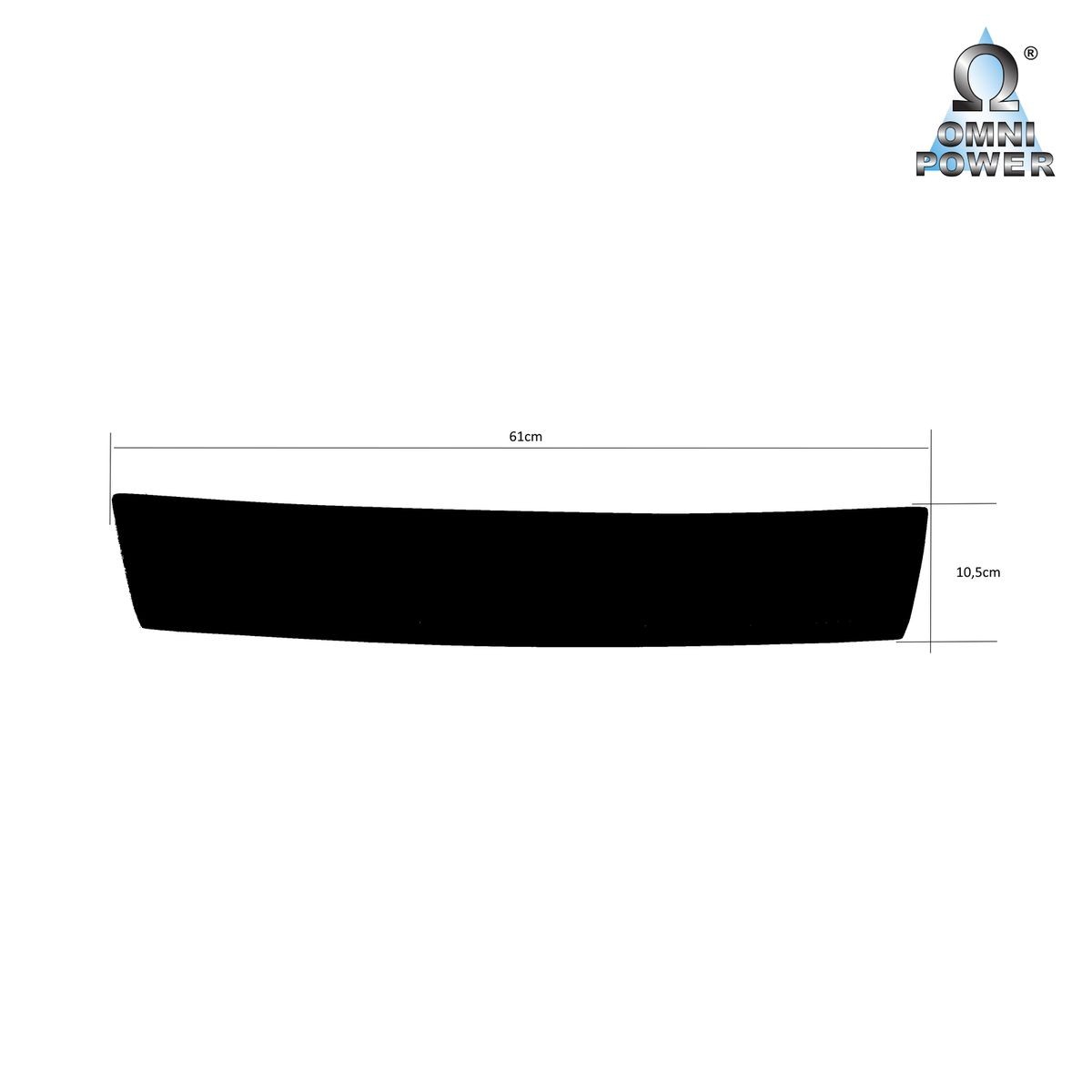 ABS Laadrandbescherming voor BMW 5 Serie Sedan 2003-2010 van OmniPower – Zwart