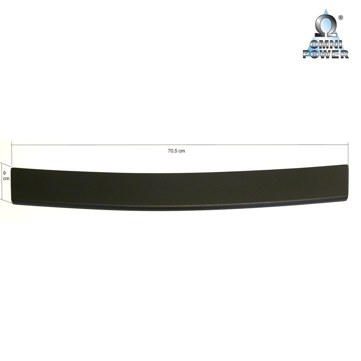 Protection de seuil de charge ABS pour Mercedes Classe A Hayon 2004-2008 par OmniPower – Noir
